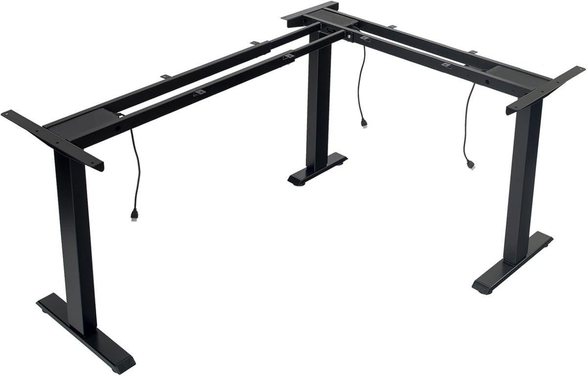 TOPSKY 3 Motor L Shaped Electric Standing Desk Frame 270 lb Capacity
