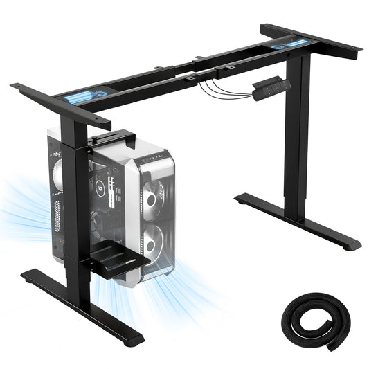 TOPSKY Dual Motor Standing Desk Frame with CPU Holder, Height Adjustable