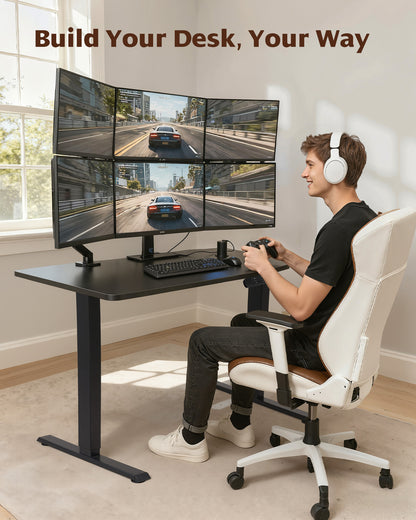 TOPSKY Dual Motor Standing Desk Frame, 225 lbs Capacity, Black