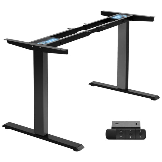 TOPSKY Dual Motor Standing Desk Frame, 225 lbs Capacity, Black